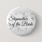 Hochzeit der Stepmutter der Braut Silberfriede Button (Vorderseite)