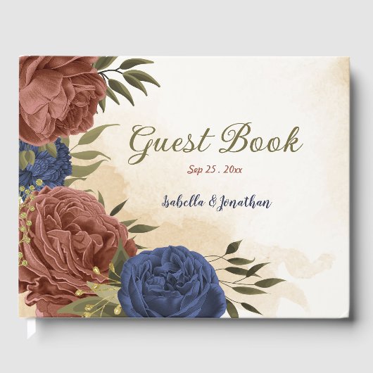 Hochzeit der Terracotta-Marina Gästebuch (Vorderseite)