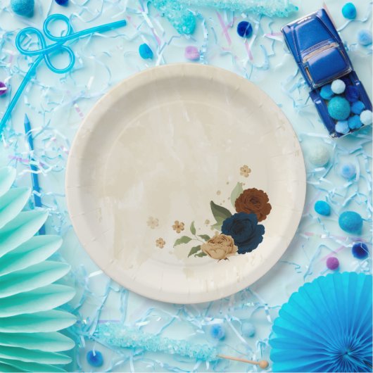 Hochzeit der Terrakotta marina Pappteller (Party)