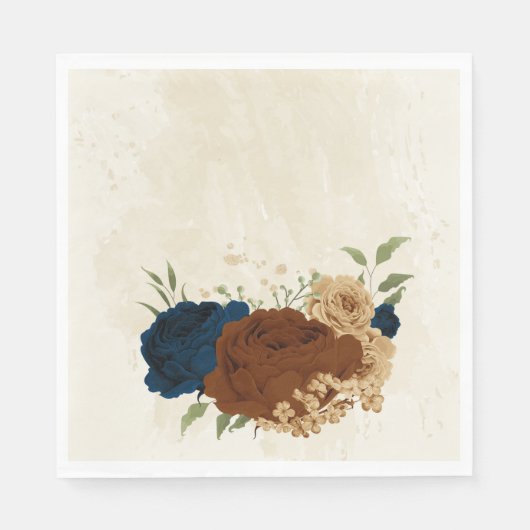 Hochzeit der Terrakotta marina Serviette (Vorderseite)