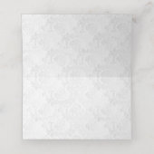 Hochzeit der tiefen Rote Rose Platzkarte (Innenseite Aufgefaltet)