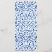 Hochzeit der Toskana Lemon Grove Menükarte (Rückseite)