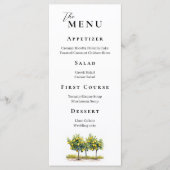 Hochzeit der Toskana Lemon Grove Menükarte (Vorderseite)