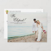 Hochzeit der tropischen Ananas Ankündigungspostkarte (Vorne/Hinten)