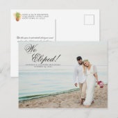 Hochzeit der tropischen Ananas Ankündigungspostkarte (Vorne/Hinten)