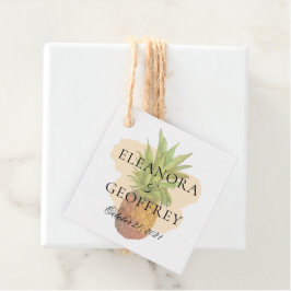 Hochzeit der tropischen Ananas Geschenkanhänger