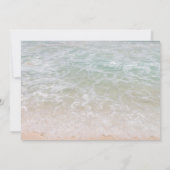 Hochzeit der tropischen Küste mit zwei Seestern Einladung (Rückseite)