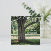 Hochzeit der verzauberten Gartensägemälde Einladung (Stehend Vorderseite)