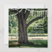 Hochzeit der verzauberten Gartensägemälde Einladung (Vorderseite)