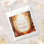 Hochzeit der verzauberten Herbsternte Silhouette Geschenktütchen (Ausgeschnitten)
