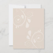 Hochzeit der verzauberten Herbstwälder Einladung (Rückseite)