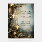 Hochzeit der verzauberten Wälder Acrylschild (Vorderseite)