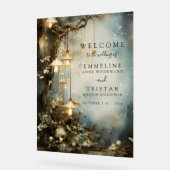 Hochzeit der verzauberten Wälder Acrylschild (Winkel)