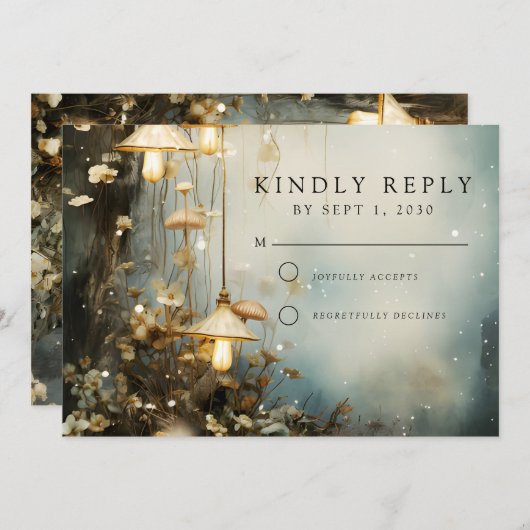 Hochzeit der verzauberten Wälder Save The Date (Vorne/Hinten)