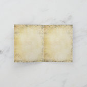 Hochzeit der verzauberten Waldseite Dankeskarte (Innenseite)