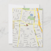 Hochzeit der verzauberten Waldseite Einladung (Rückseite)