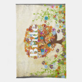 Hochzeit der verzauberten Waldseite Küchentuch (Vertikal)