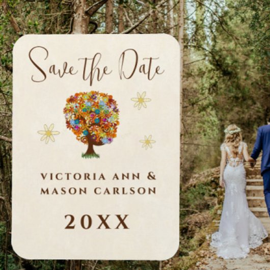 Hochzeit der verzauberten Waldseite Magnet