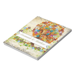 Hochzeit der verzauberten Waldseite Notizblock