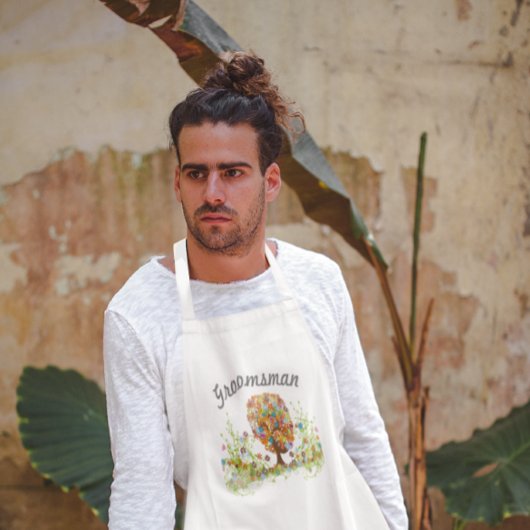 Hochzeit der verzauberten Waldseite Schürze