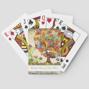 Hochzeit der verzauberten Waldseite Spielkarten