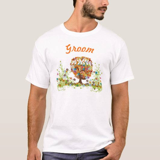 Hochzeit der verzauberten Waldseite T-Shirt (Vorderseite)