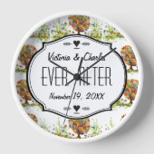 Hochzeit der verzauberten Waldseite Uhr (Vorderseite)