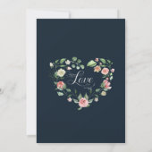 Hochzeit der viktorianischen Rose Wasserfarben-Mus Ankündigung (Rückseite)