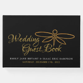 Hochzeit der Vintagen Goldfräsen Gästebuch