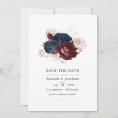 Hochzeit der Vintagen Marine, des Maroons und der  Save The Date (Vorderseite)