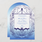 Hochzeit der Vintagen mittelalterlichen Renaissanc Einladung (Vorne/Hinten)