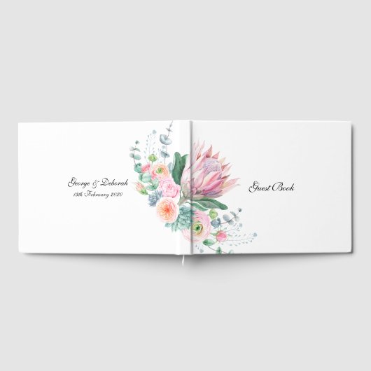 Hochzeit der Wasserfarbe Gästebuch (Voll)