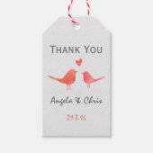 Hochzeit der Wasserfarbe Geschenkanhänger (Vorderseite)