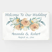 Hochzeit der Wasserfarben Banner (Horizontal)