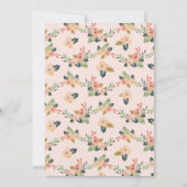 Hochzeit der Wasserfarben Einladung (Rückseite)