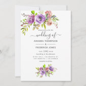 Hochzeit der Wasserfarben Einladung (Vorderseite)