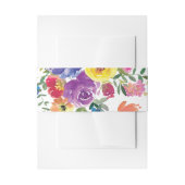 Hochzeit der Wasserfarben Einladungsbanderole (Vorderseite Beispiel)