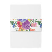 Hochzeit der Wasserfarben Einladungsbanderole (Rückseitenbeispiel)