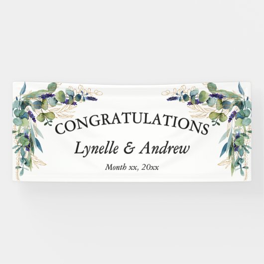 Hochzeit der Wasserfarben im Sommer Banner (Horizontal)