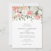 Hochzeit der Wasserfarben im Sommer Einladung (Vorderseite)