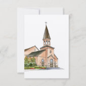 Hochzeit der Wasserfarben RSVP Karte (Rückseite)