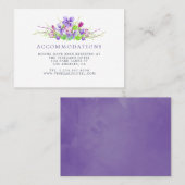 Hochzeit der Wasserfarben Visitenkarte (Vorne/Hinten)