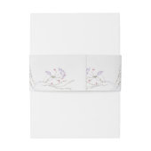 Hochzeit der Wasserfarbenfrühlings-Wildblume Einladungsbanderole (Rückseitenbeispiel)