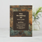 Hochzeit der Wasserfarbkarte Einladung (Stehend Vorderseite)