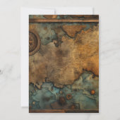 Hochzeit der Wasserfarbkarte Einladung (Rückseite)