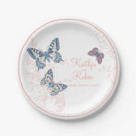 Hochzeit der weißen Korallenkultur mit eingeknetet Pappteller