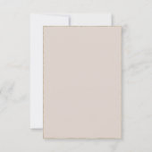 Hochzeit der Wildblume Blush and Sage Dankeskarte (Rückseite)