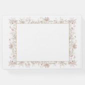 Hochzeit der Wildblume Blush and Sage Gästebuch (Rückseite)