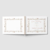 Hochzeit der Wildblume Blush and Sage Gästebuch (Voll)
