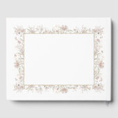 Hochzeit der Wildblume Blush and Sage Gästebuch (Rückseite)